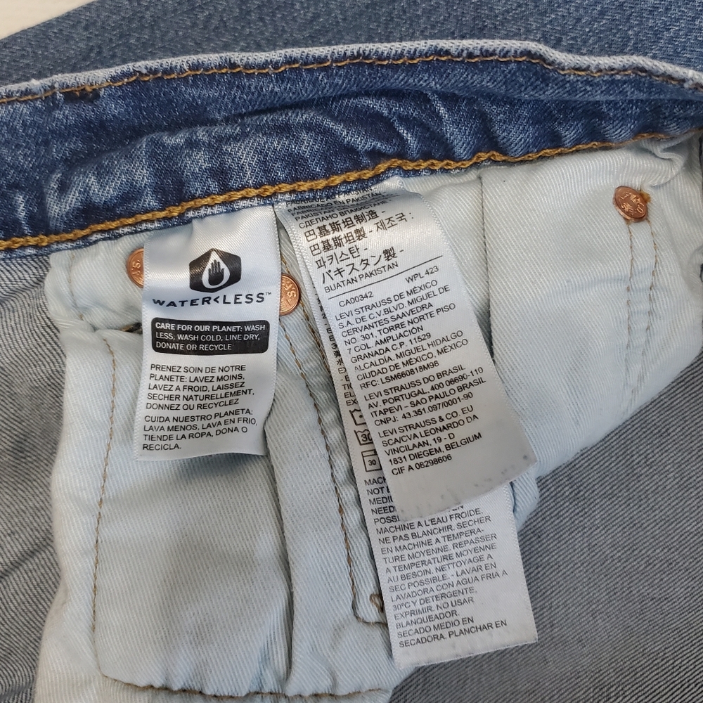 Levi's Premium 514 Big E Straight Fit Jeans 34 Waist - Picture 9 of 12